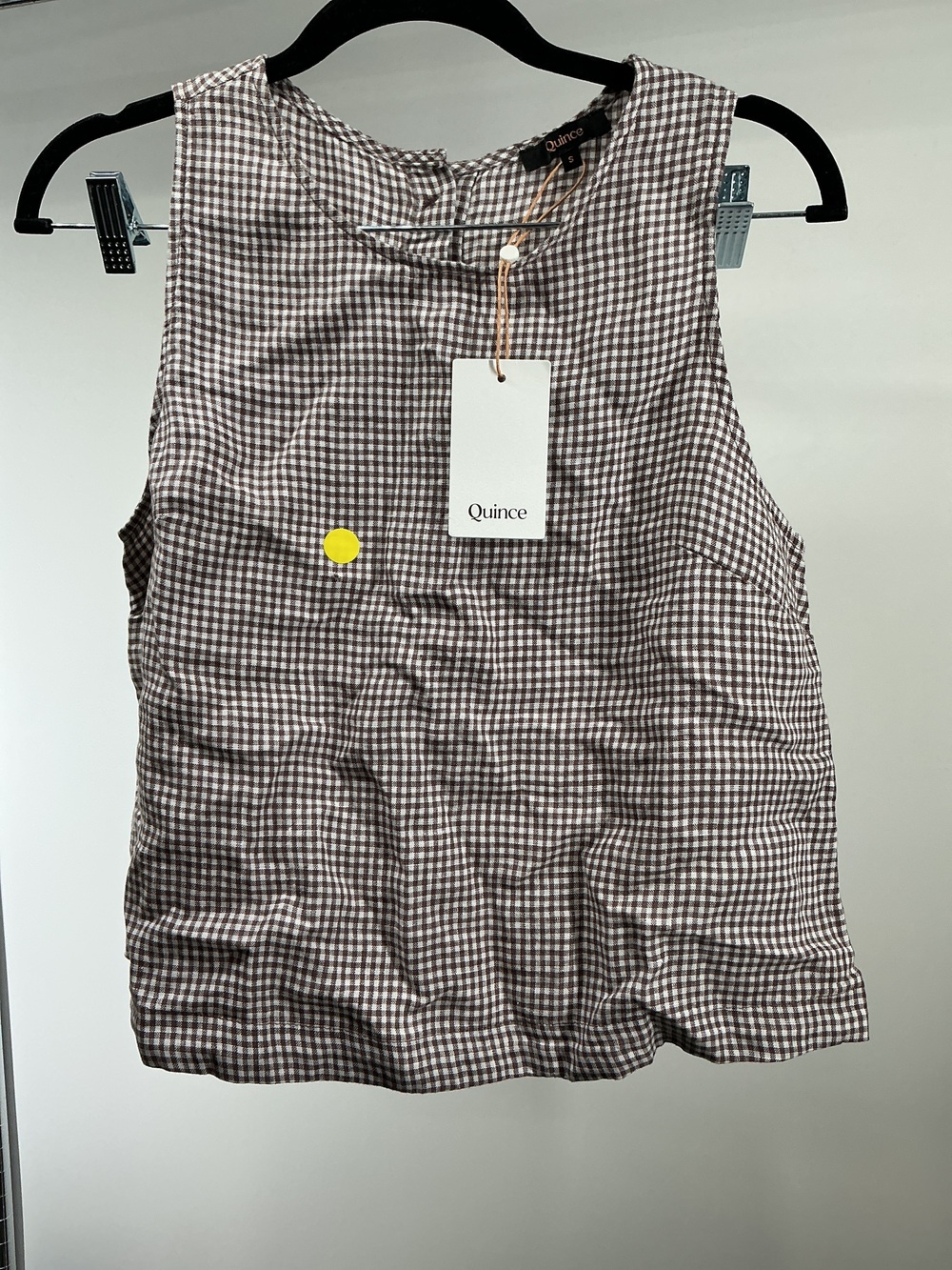 100% European Linen Cropped Tank